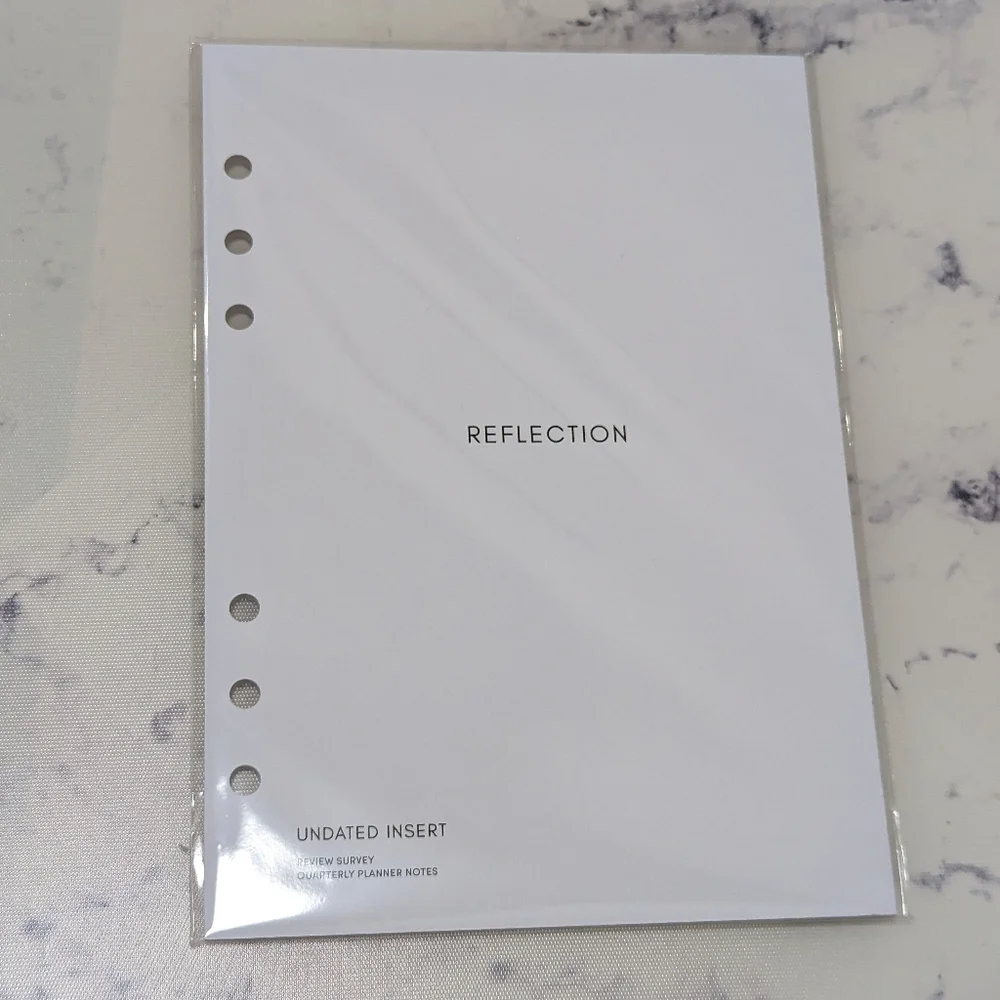 Cloth and Paper Reflection Insert A5